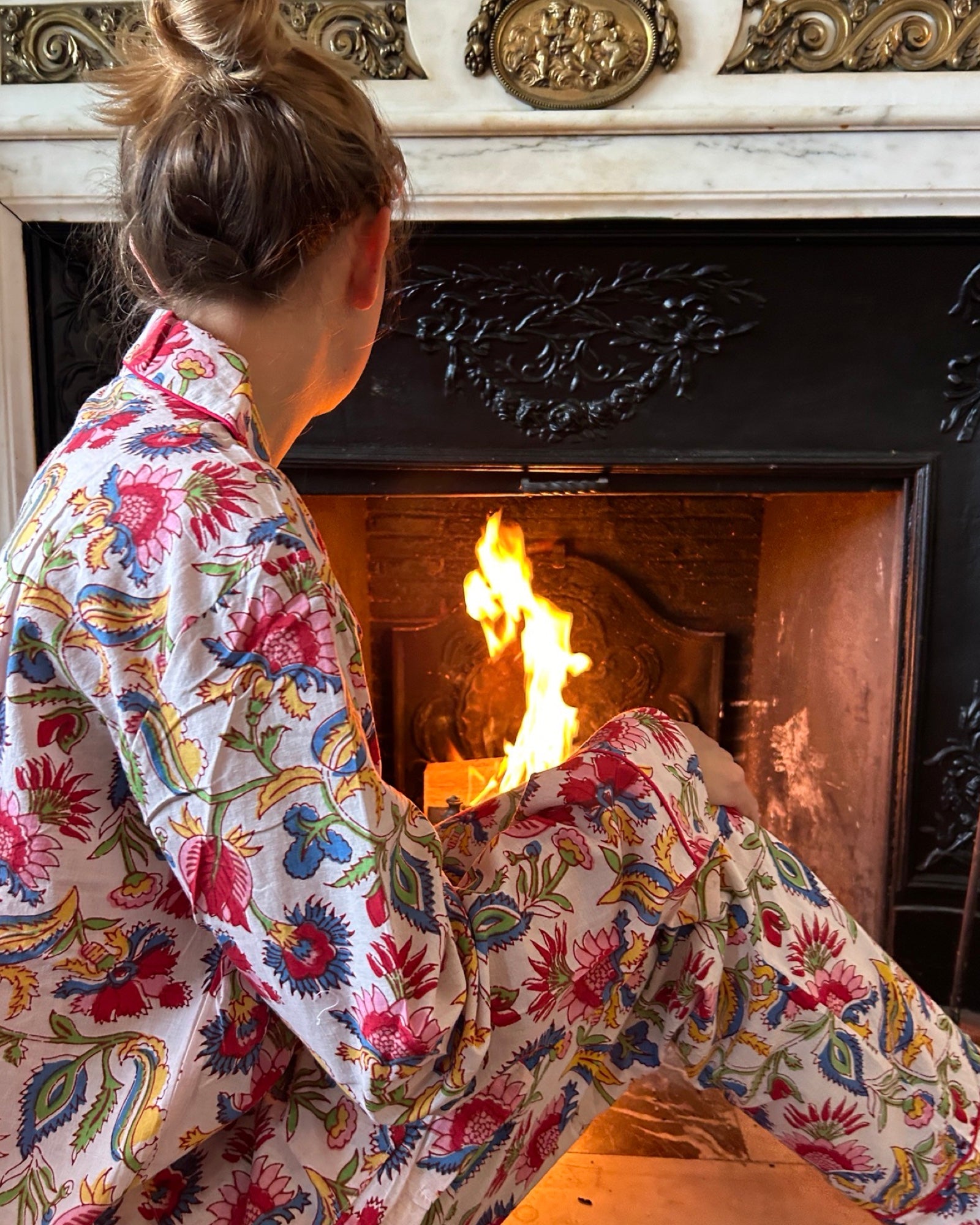 Pyjama Femme Fleurs de Noël