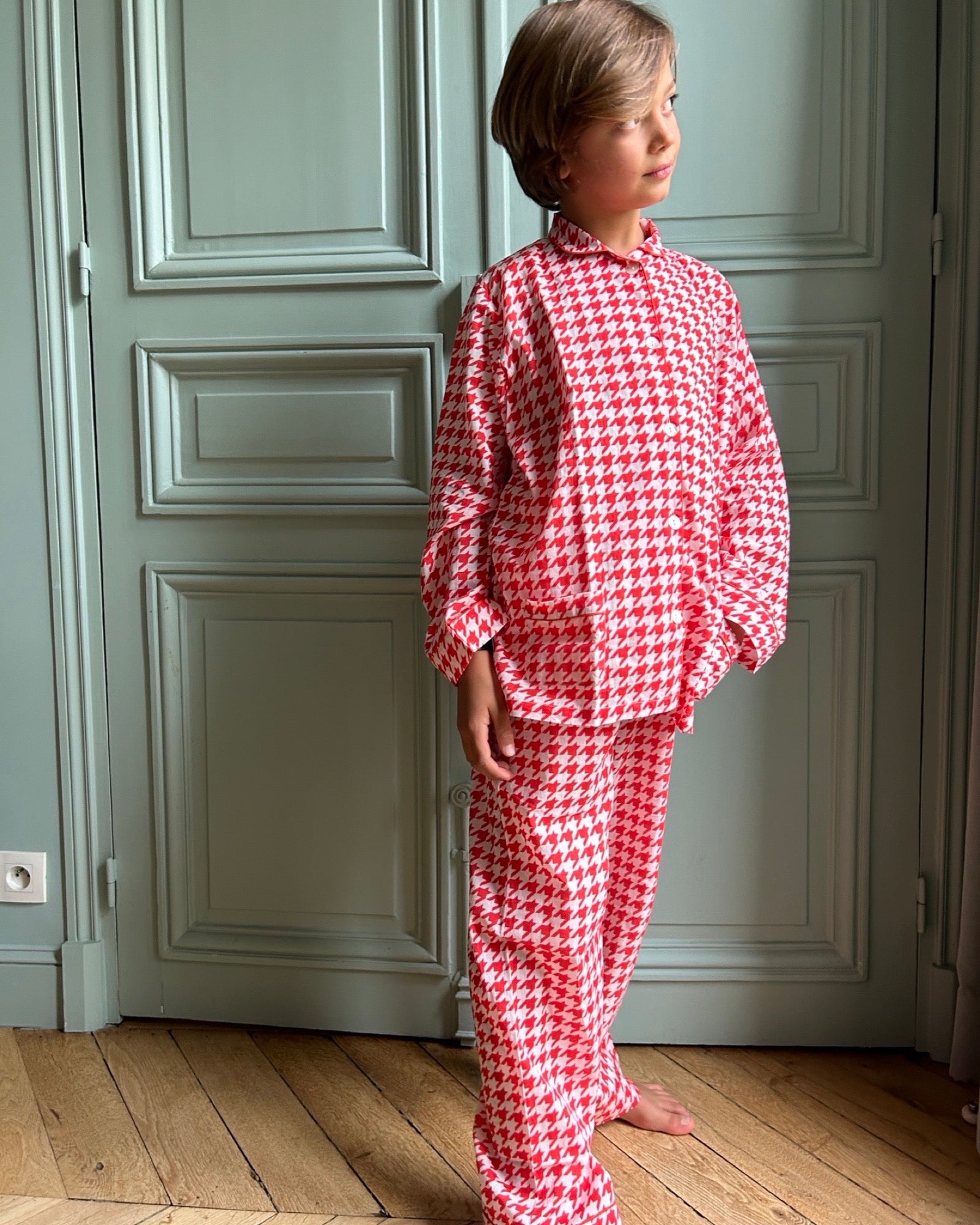 Pyjama Enfant Pied de Poule Holi Holi
