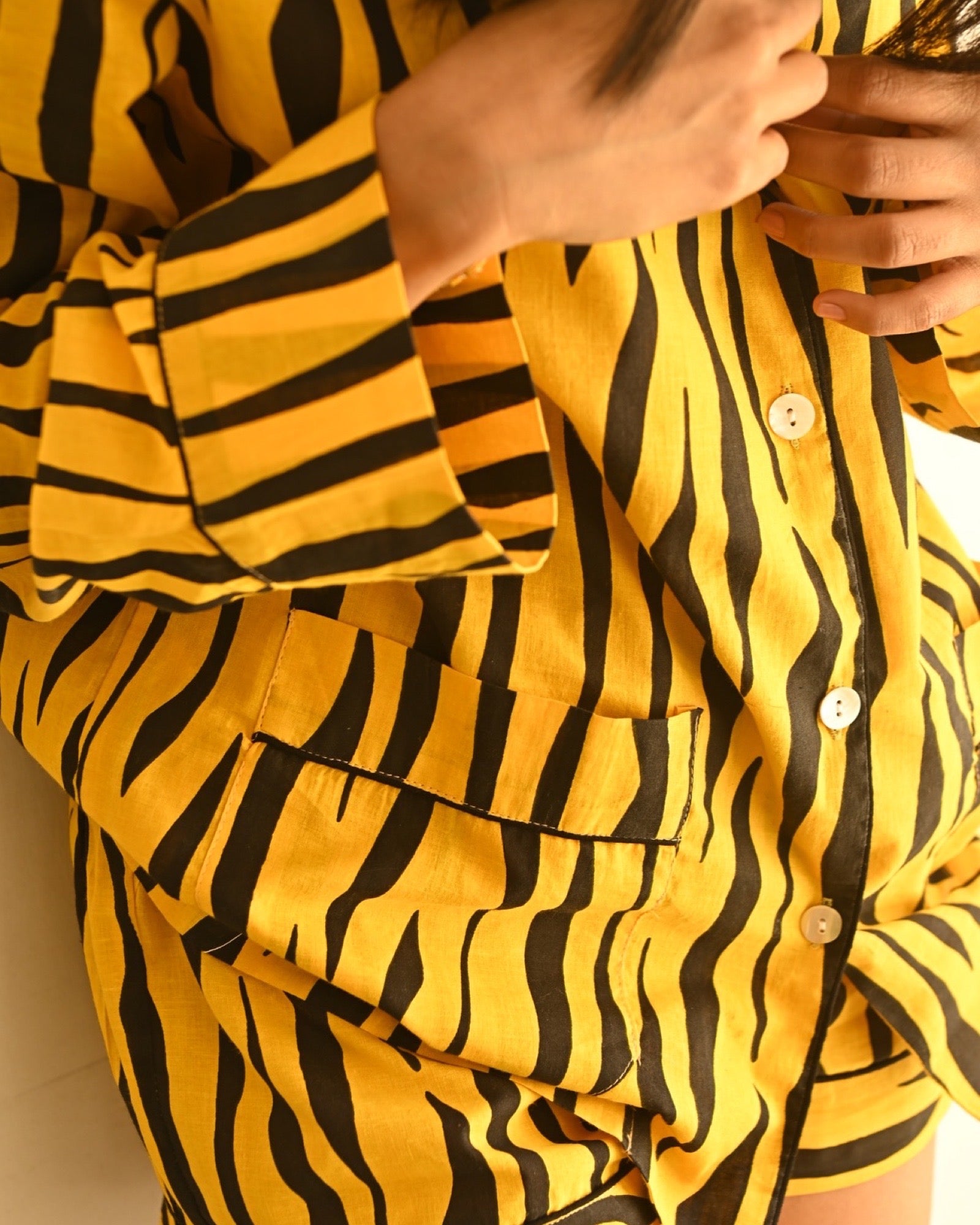 Pyjama Short Femme Tigre