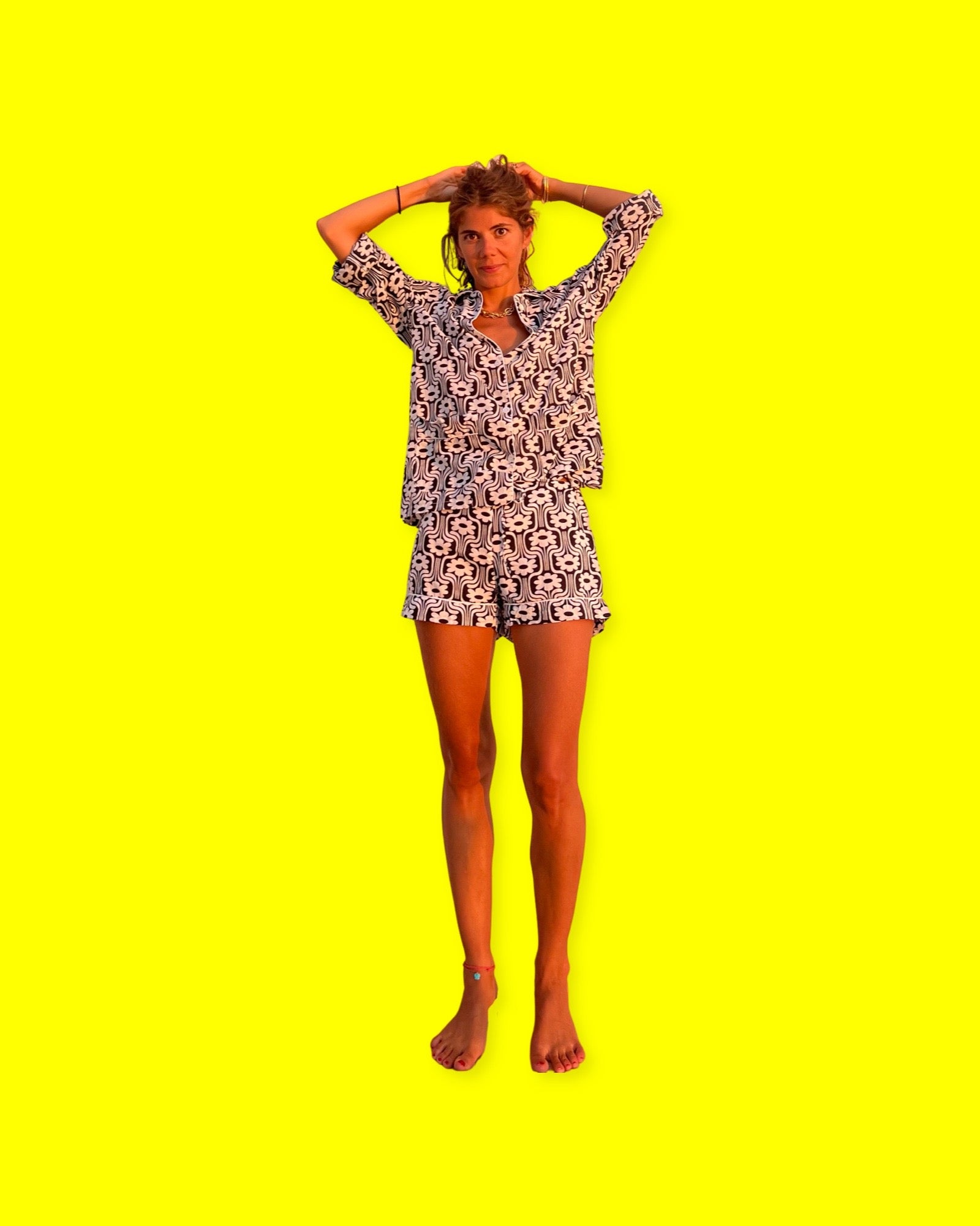 Pyjama Short Femme 70's